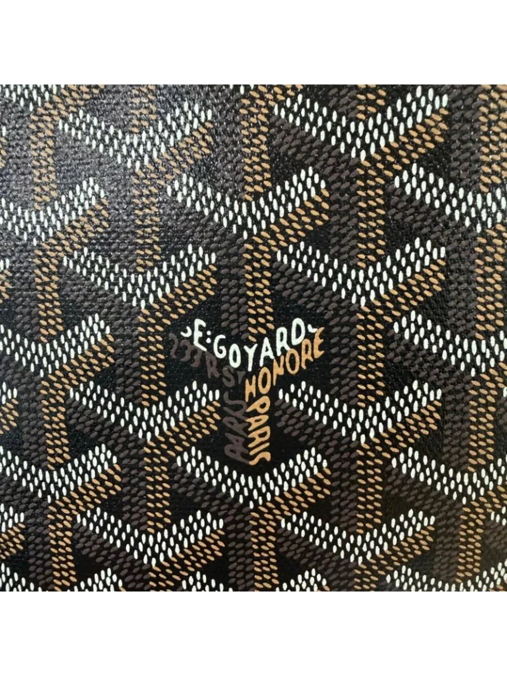 Goyard Artois PM Ma Cage Tote in Canvas Leather Brown